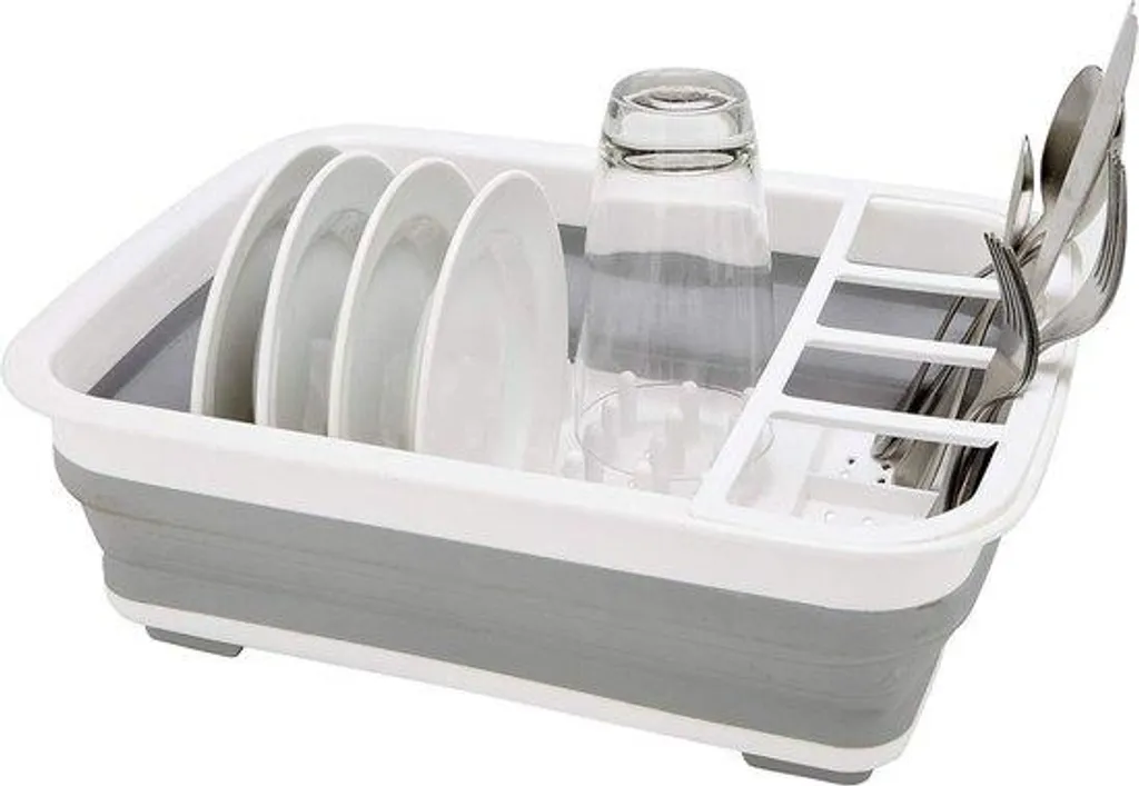 Égouttoir vaisselle pliable anti-encombrement pour petite surface