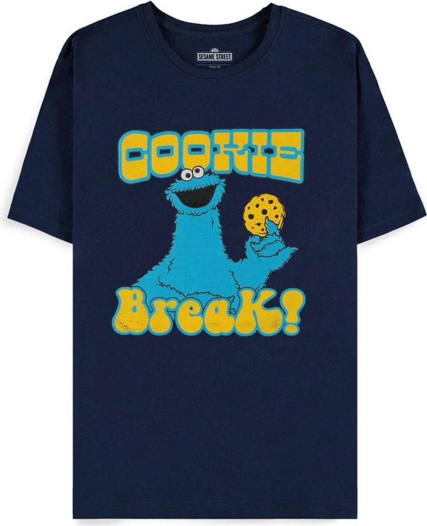 Sesame Street T-Shirt Herren Cookie Monster navy M