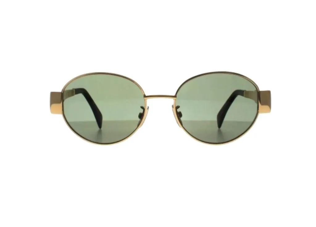 Lunettes de soleil Celine CL40235U anti-éblouissement en métal doré