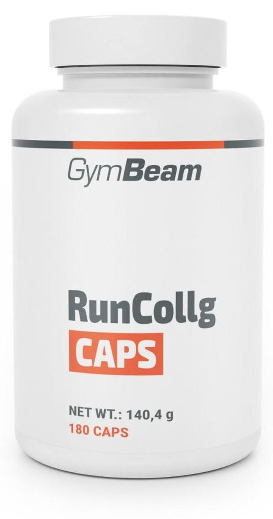 GymBeam - Hydrolisiertes Kollagen RunCollg mit Vitamin C, 180 Kapseln