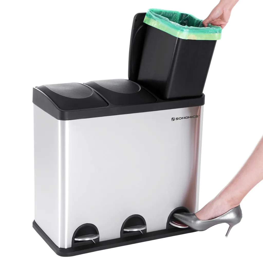 Poubelle Cuisine pour Tri Sélectif 54L Idéale pour Famille Nombreuse - 4