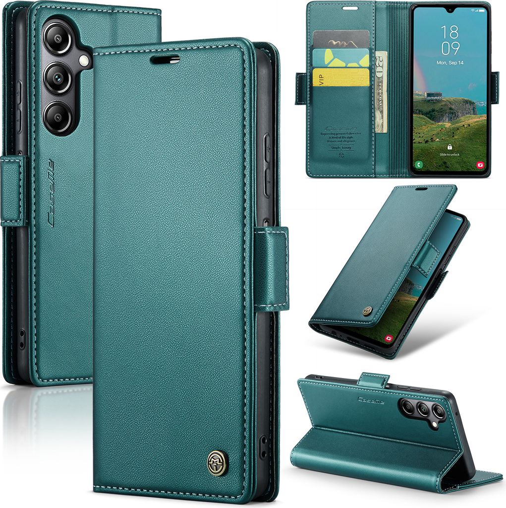 Galaxy A05S Hülle, Leder Brieftasche Kartenfach Schutzhülle Produktbild 