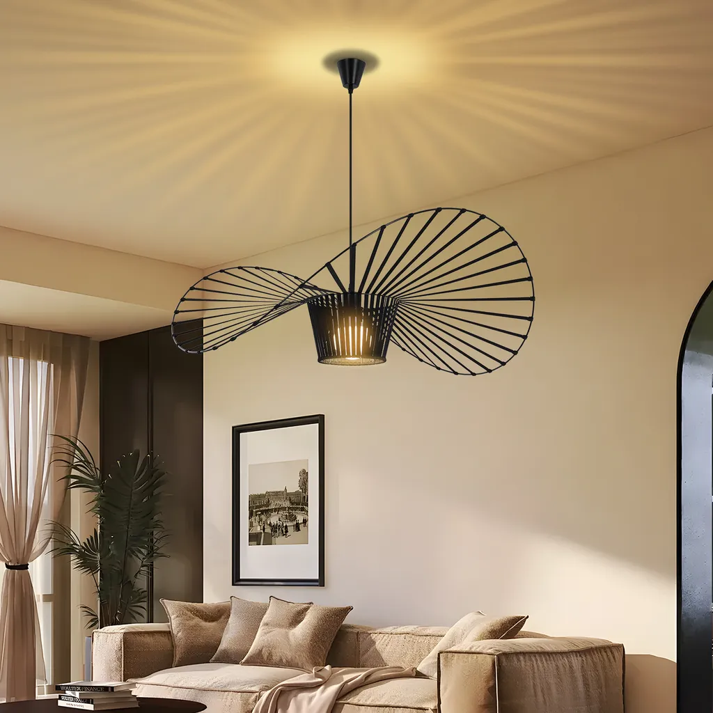 Lampada Sospensione Sala da Pranzo ZMH Stile Retrò E27 Regolabile