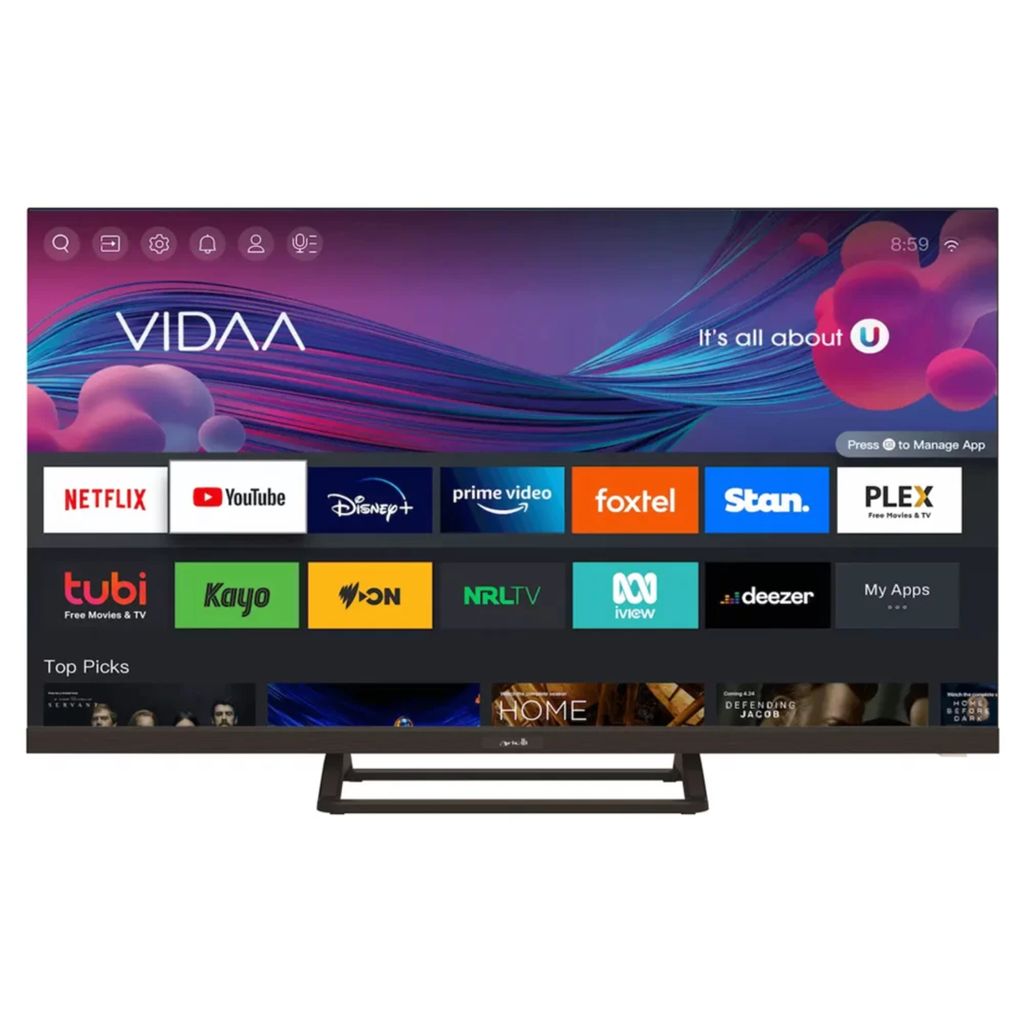 LED-Fernseher ARIELLI LED32N216VDA, 81 cm, Smart TV, HD Ready, VESA 100 x 100, VIDAA OS, , Schwarz