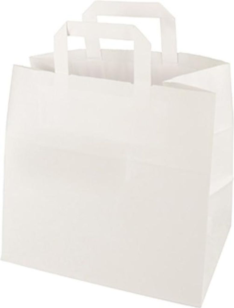 Papstar Papiertüten 25 x 26 x 17 cm weiss mit Tragegriff 50 Obrázek produktu 