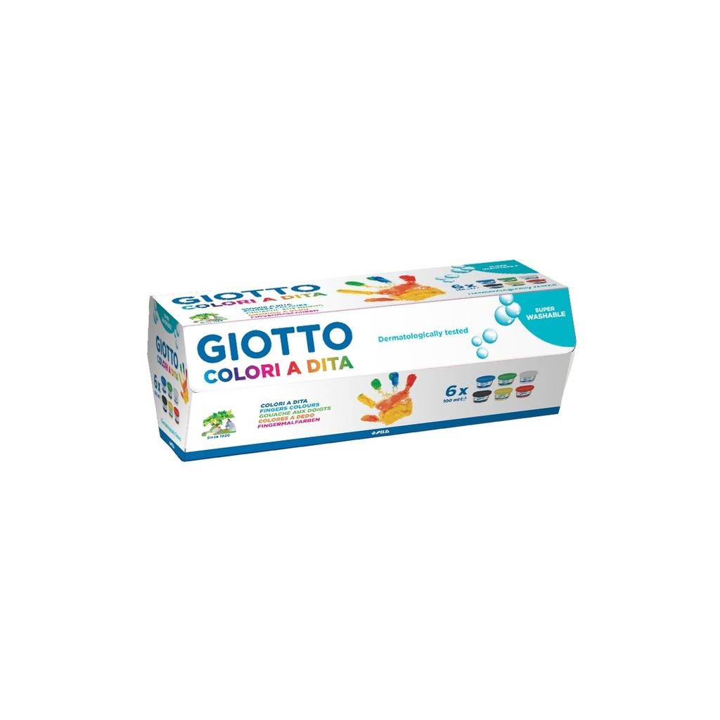 GIOTTO Finger Paint Set 6x100ml
