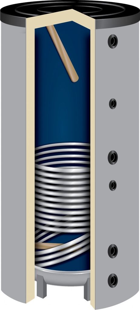 1000 Liter Brauchwasserspeicher S-1000 1 Wärmetauscher 100mm Isolierung Standspeicher