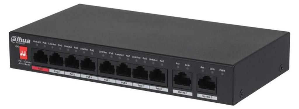 Dahua Technology PoE PFS3010-8ET-96-V2, switch no Imagen del producto 