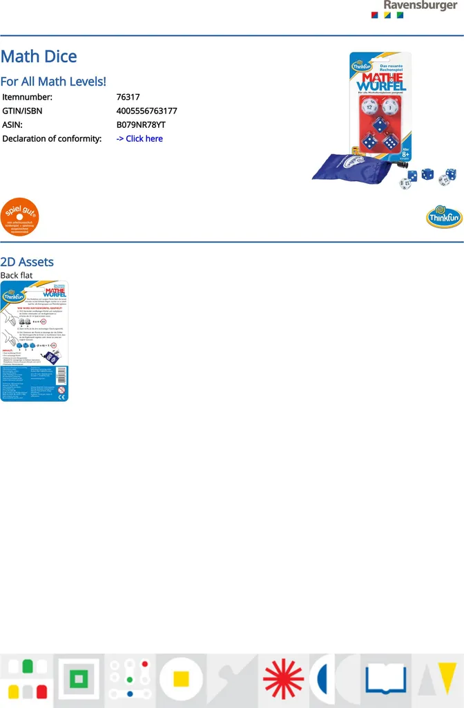 Jeu de Logique Cube de Maths 76317 Thinkfun avec Défis Progressifs - 9