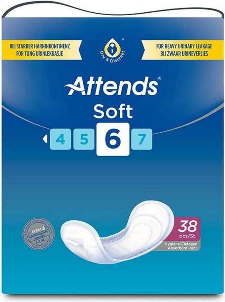 Attends Soft 6 - 4 paquets de 38 protections Image du produit 
