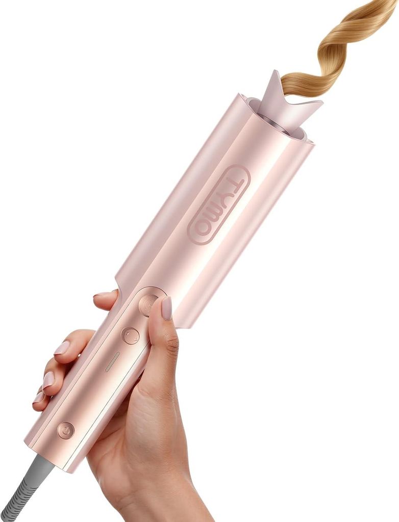 Automatischer Lockenstab 25mm für große Locken & Beach Waves, schnelle Erhitzung, Anti-Verbrennungs-Design, Dual-Heizung, Dual Voltage für lange...