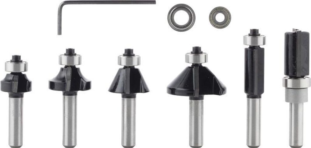 PRO Kantenfräser-Set, Schaft 8 mm, 6-tlg Produktbild 