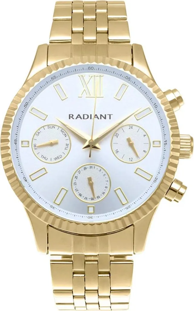 Montre homme dorée Radiant Alpha 44.5 mm, le choix de l'élégance