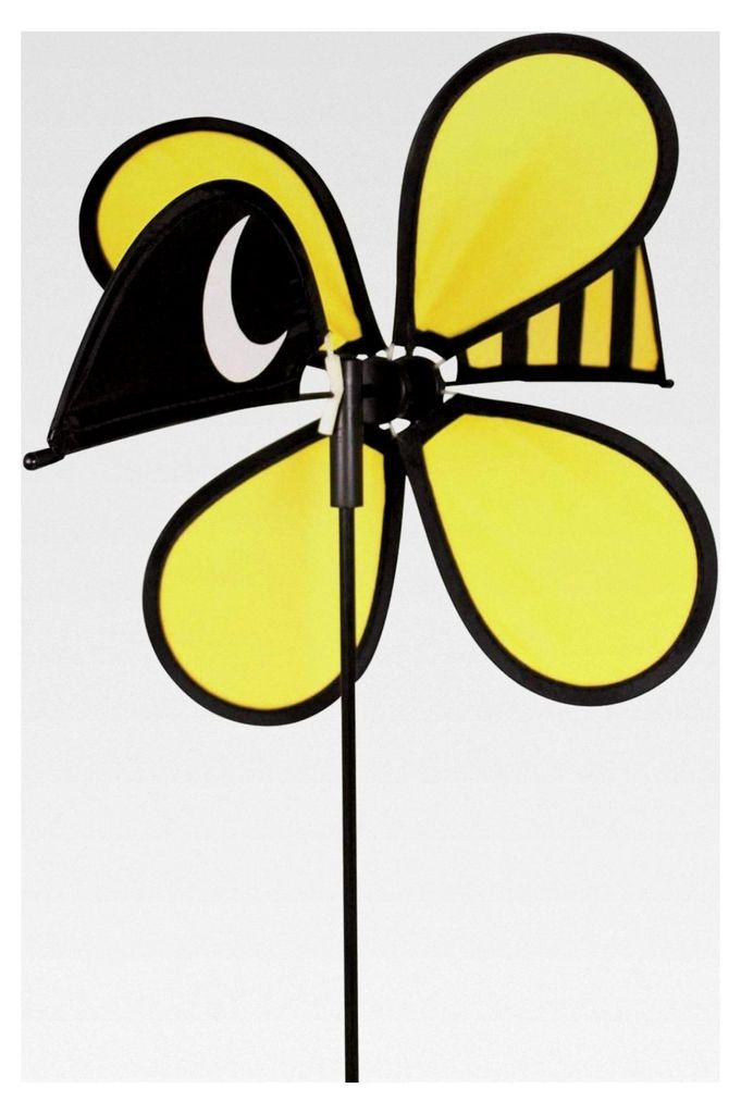 Windspiel Funny Bee von Paul Günther, ca. 30 x 55 cm, Dekoration für Garten, Terrasse und Balkon, wetterfest und lichtbeständig