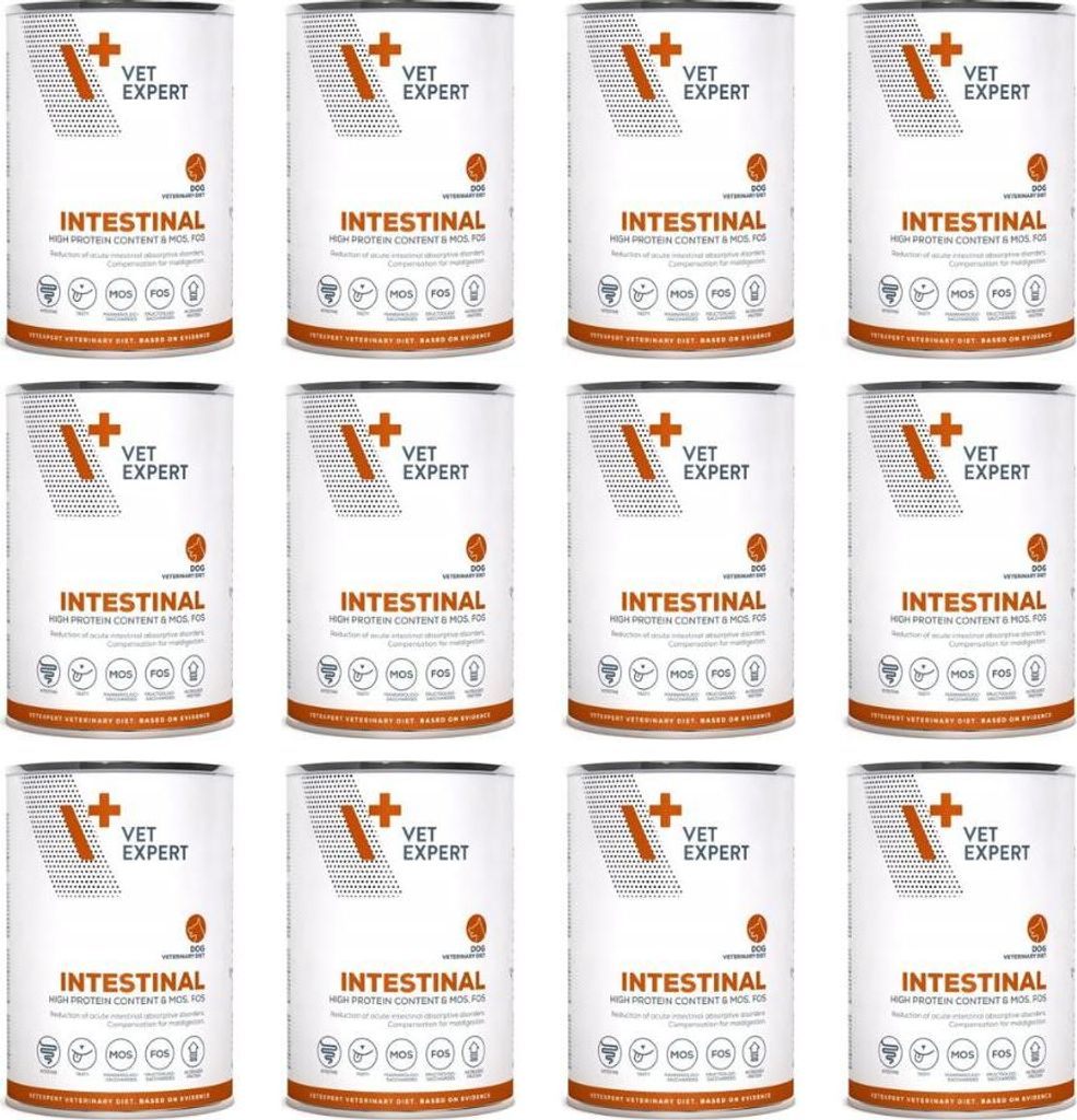 Vet Expert Intestinal Lamm Nassfutter für Hunde 12x400g