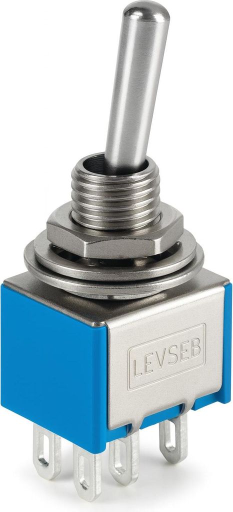 Miniatur-Kippschalter, 250V/3A, 125V/6A, 6-polig 2 Stellungen EIN/EIN