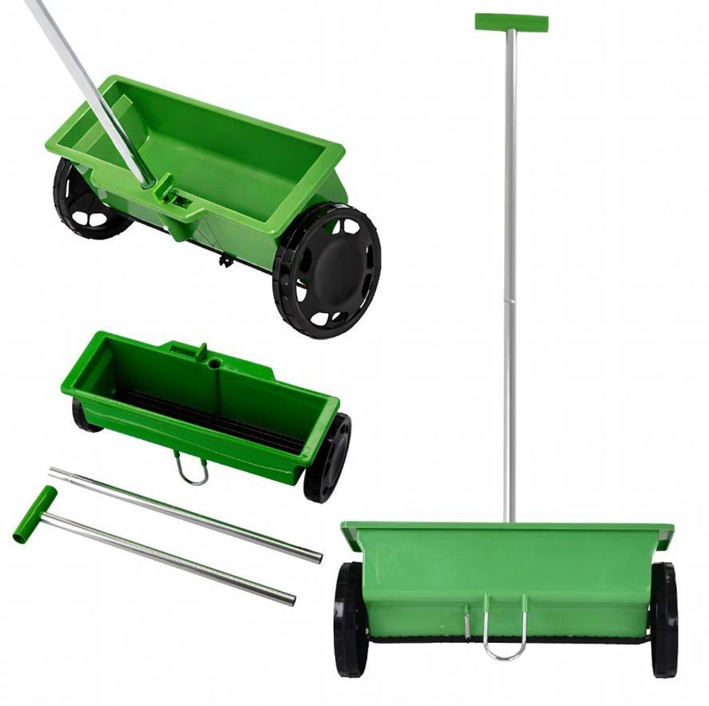 Manueller Gartenstreuer für Grassamen, Dünger, Sand, Salz 6L