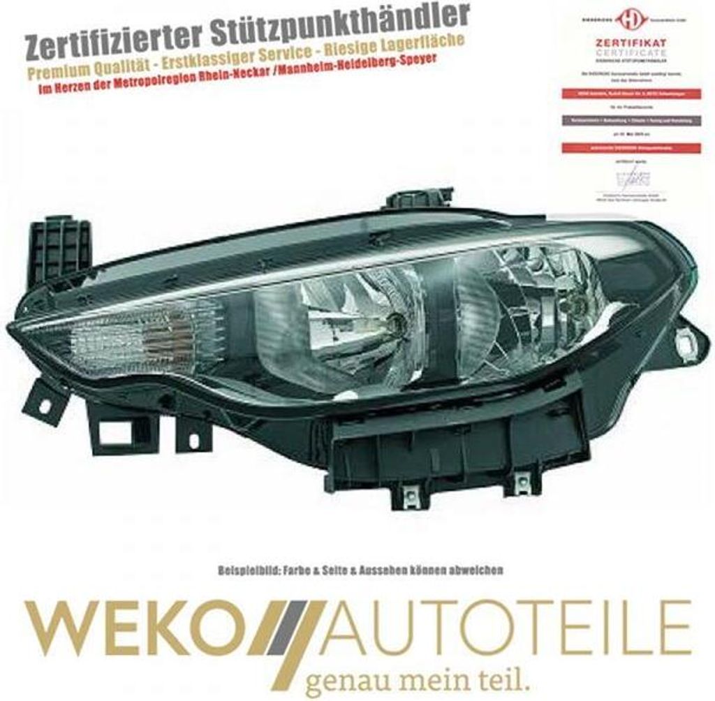 Scheinwerfer links DIEDERICHS 3464981 passend für FIAT