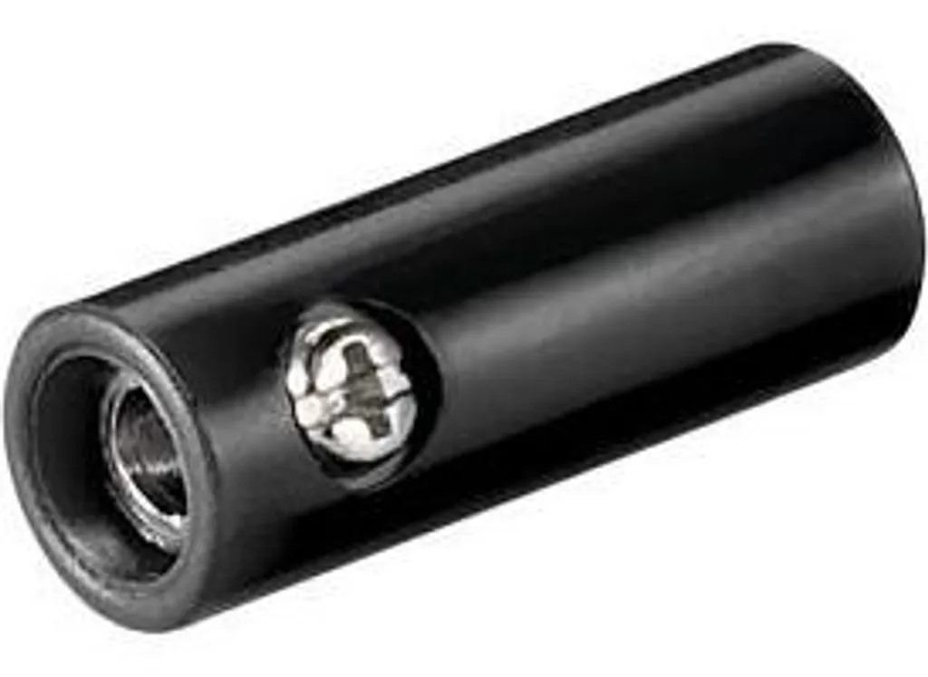 Connettore Banana Goobay Nero con Vite - Accoppiatore Audio Professionale