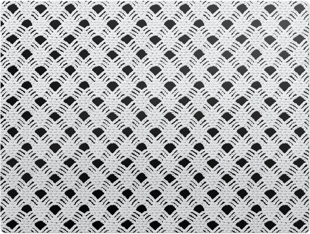 Durchbrochenes Netzmuster – Bodenschutzmatte – Stuhlunterlage 120x90 cm – Rutschfest – Hartbodenmatte