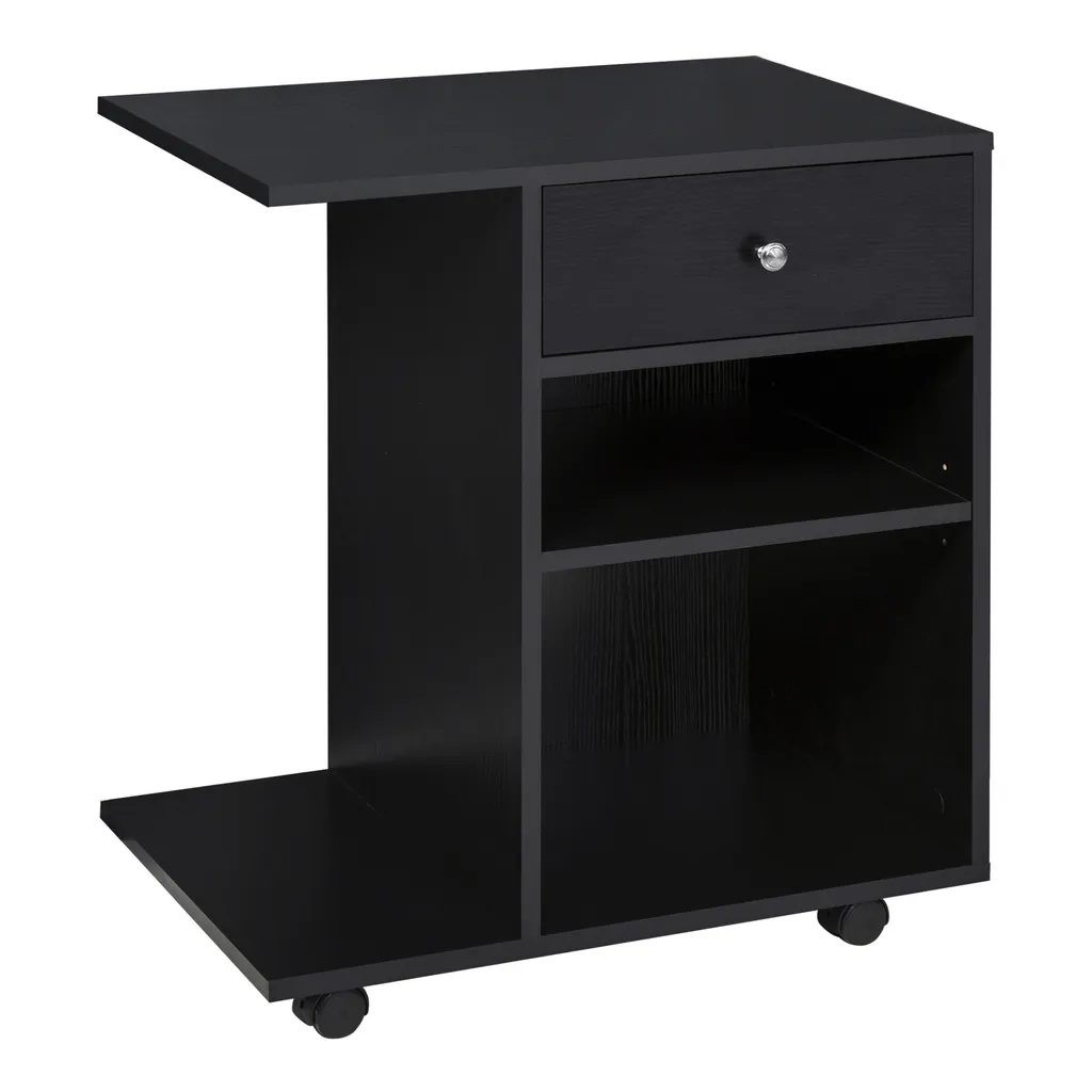 Fini le bureau encombré : support d'imprimante avec rangement CPU et tiroir