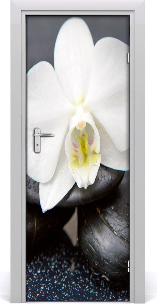 Tulup Türaufkleber 75x205 cm Dekorative Aufkleber Selbstklebend Wasserdichte Tapete Abnehmbar Schlafzimmer Wohnzimmer Wohnkultur - Zen Orchidee Au...