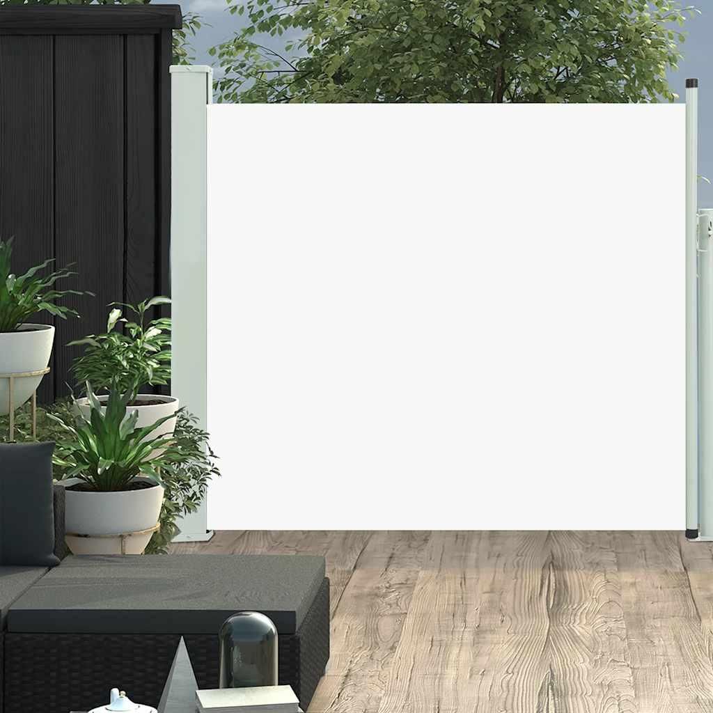 vidaXL Marquise latérale extensible 100x300 cm Crème Image du produit 