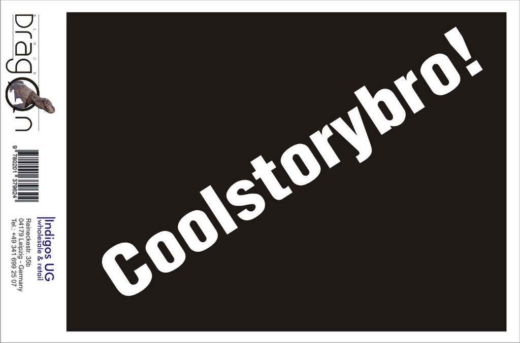 Aufkleber / Autoaufkleber - JDM / Die cut / Auto / OEM - Cool Story Bro 200x30mm pink - Heckscheibe / Heckscheibenaufkleber