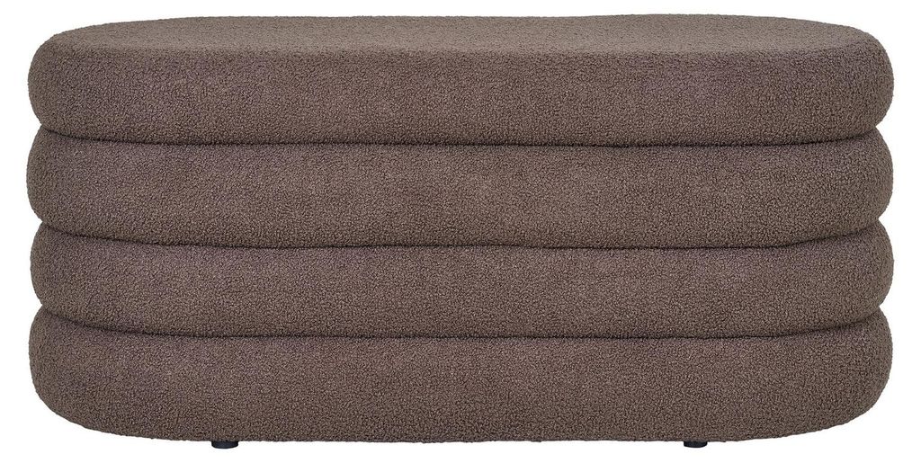 ŁAWKA Dartford BOUCLE brązowa w stylu skandynawskim Zdjęcie produktu 