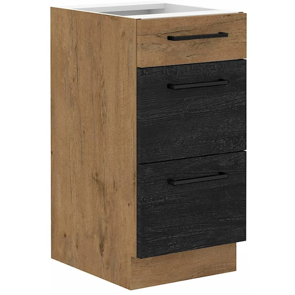 Armadietto VANYA 40 cm con Cassetti Rovere Lancelot - Base Cucina