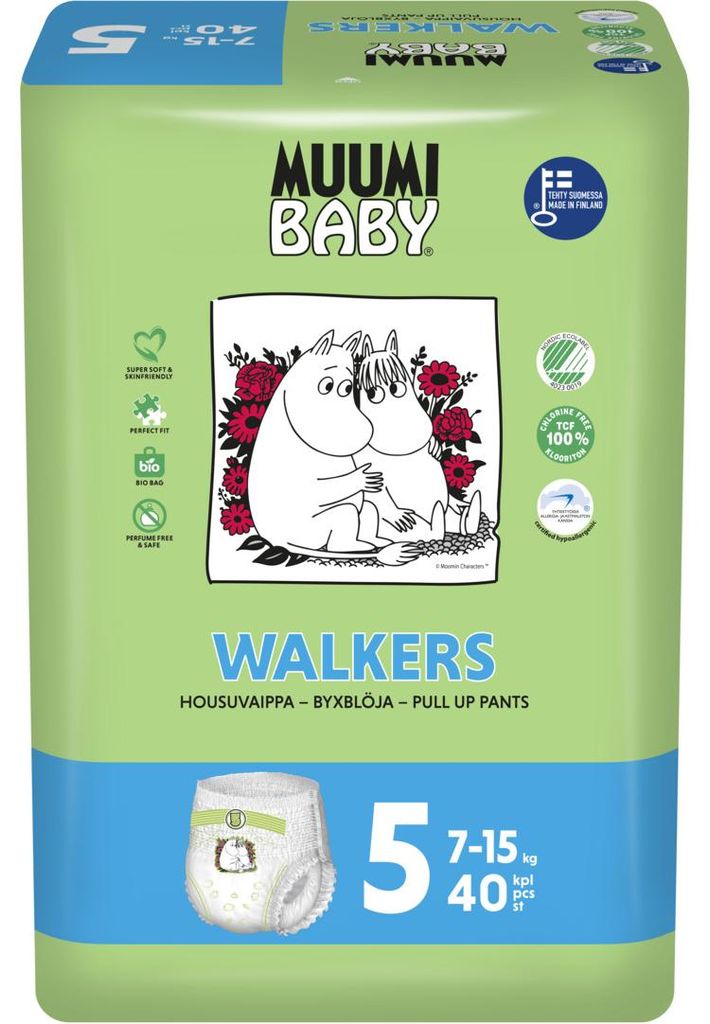 Muumi Baby Baby luierbroekje 5 10-15kg (38 stuks) Productafbeelding 