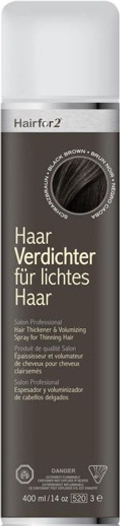 Hairfor2 400 ml. Haarverdichter Spray Streuhaar Schütthaar Microhairs Hair Fiber