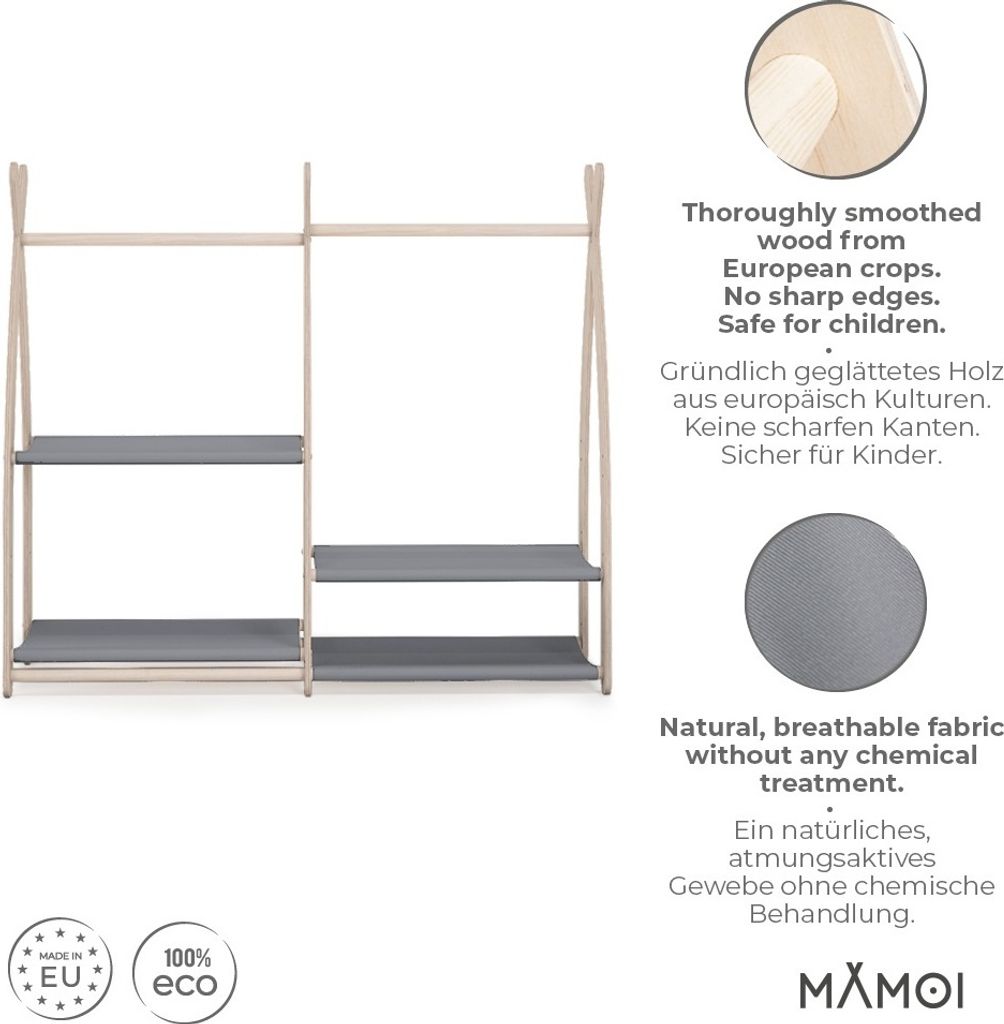 MAMOI® Detský vešiak na oblečenie | detský vešiak na Obrázok produktu 4