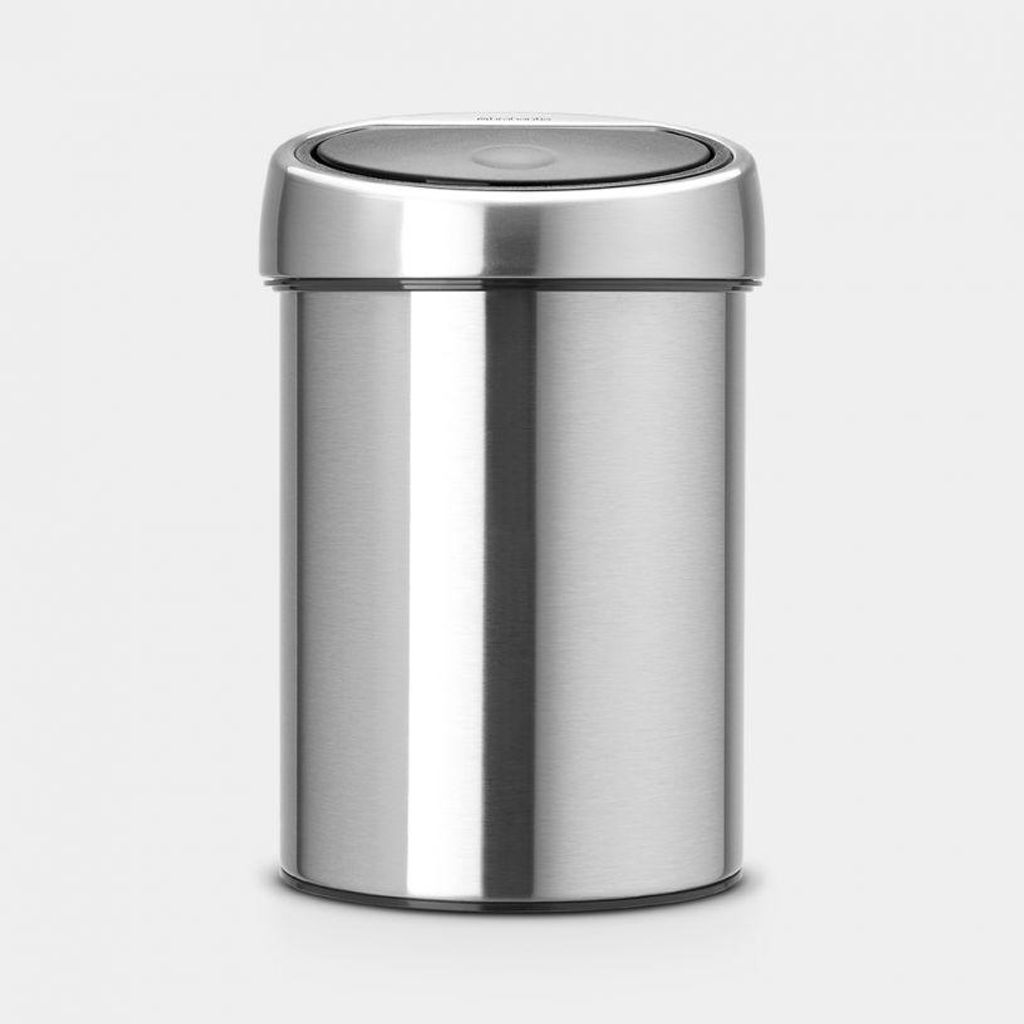 Brabantia TOUCH BIN, 3 l, Okrągły, Stal, Stal, Belgia, 18 Zdjęcie produktu 