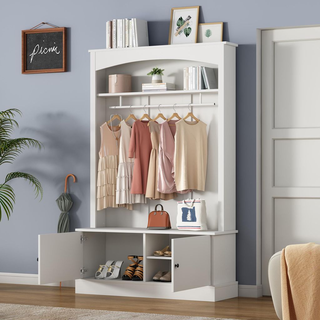 MODFU Meuble d’Entrée Multifonction - Vestiaire avec Banc, Image du produit 