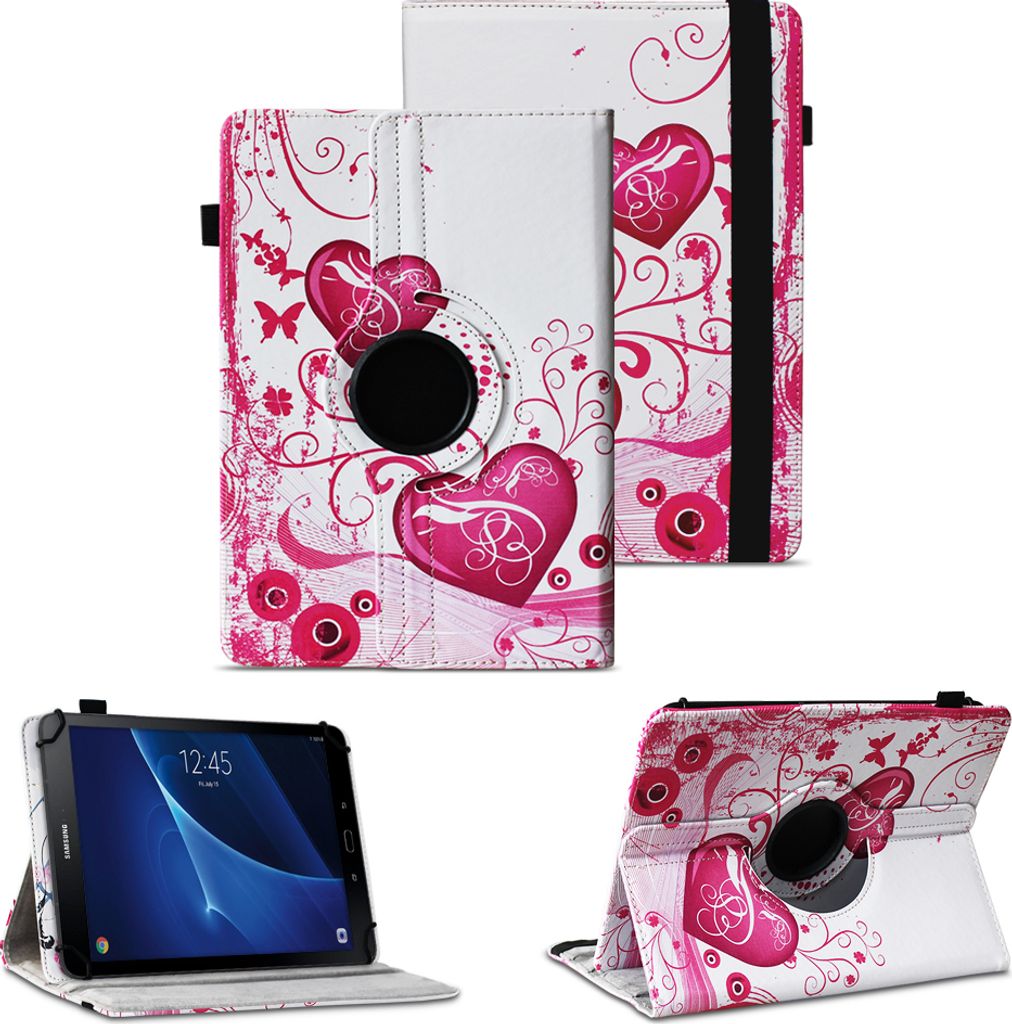 Tablet Hülle für Samsung Galaxy Tab A6 10.1 2016 Tasche Case Cover 360° DrehbarFarben:Motiv 7