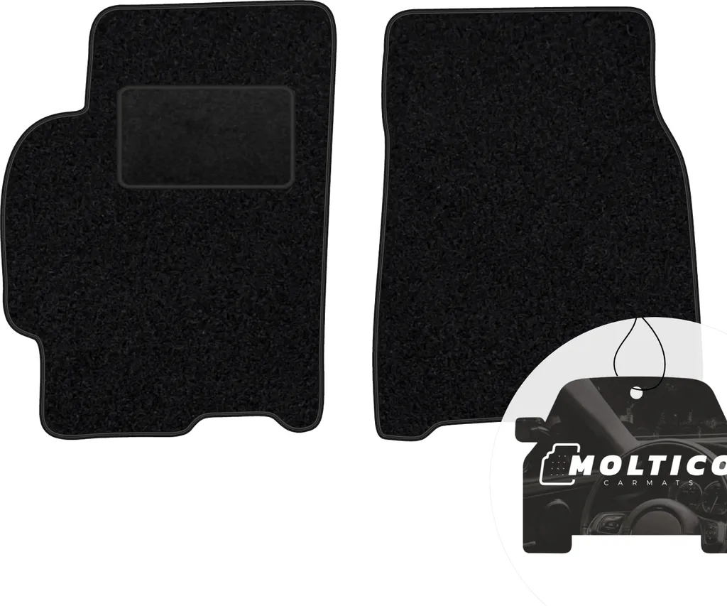 Tappetini Anteriori Mazda 626 GF 97-02 - Velluto Nero Alta Qualità