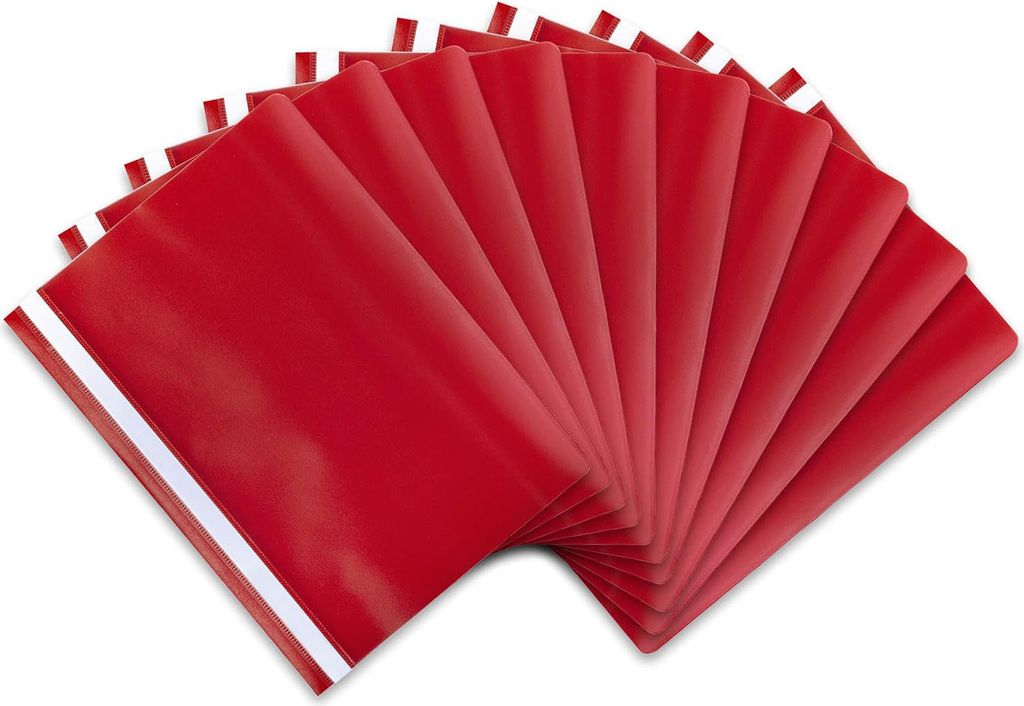 10x itenga Schnellhefter, DIN A4, PP, ROT