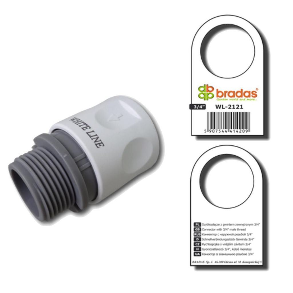 Bradas WL-EN1TSET 4529 - Giunto a spruzzo per tubo, sistema a