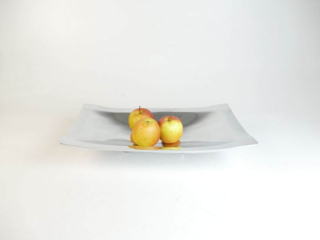 Aluminiumschale 'Bowl with Feet' L -Dekoration, Tischschale Produktbild 