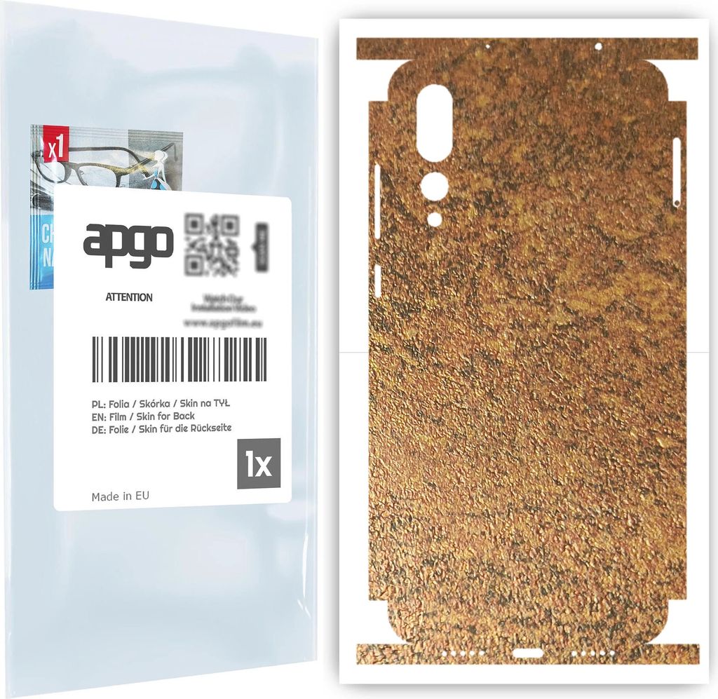 apgo Rückseite + Seiten Schutzfolie, Skin, kompatibel mit Huawei P20 Pro, Hinten Displayschutzfolie aus Vinylfolie, kratzfest, einfache Montage - ...