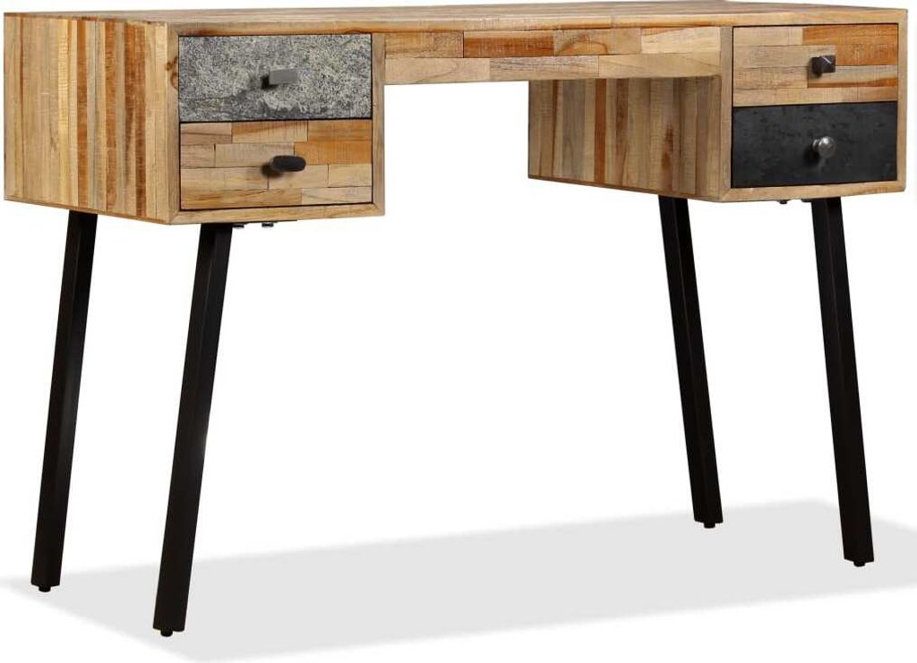 "2026 Promotion" Schreibtisch Wiederverwertetes Teak Massivholz 110 × 50 × 76 cm - Schreibtische CC2407