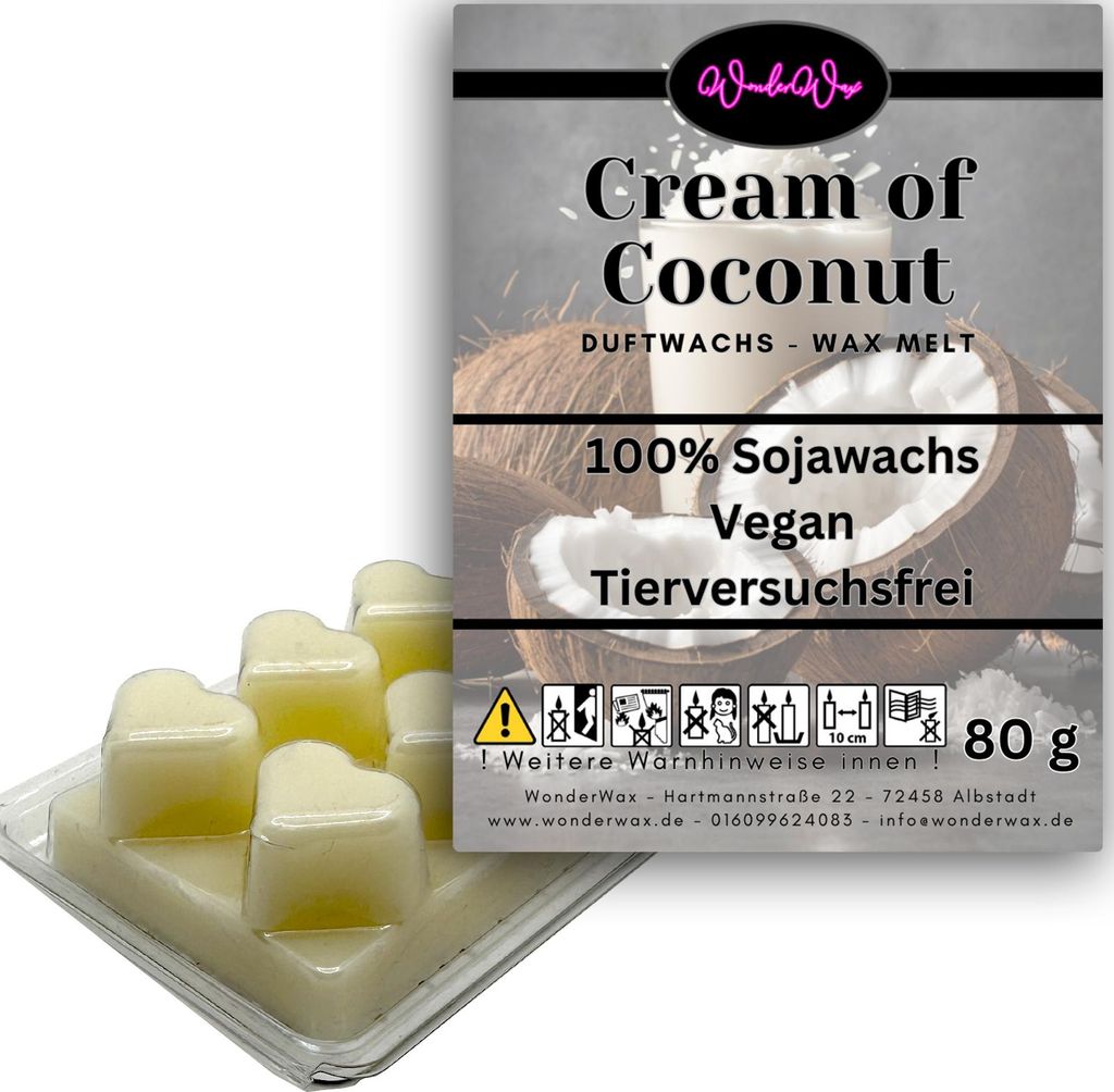 WonderWax Duftwachs Wax Melts für Duftlampe, 6 Herzen Duftmelt Wachsmelt Sojawachs Duftwachs Würfel für Raumdüfte, Wachs Duftöl Winter Indoor ...