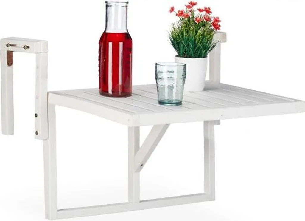 Tavolo Balcone Legno Acacia Premium - Sistema Pieghevole Rinforzato