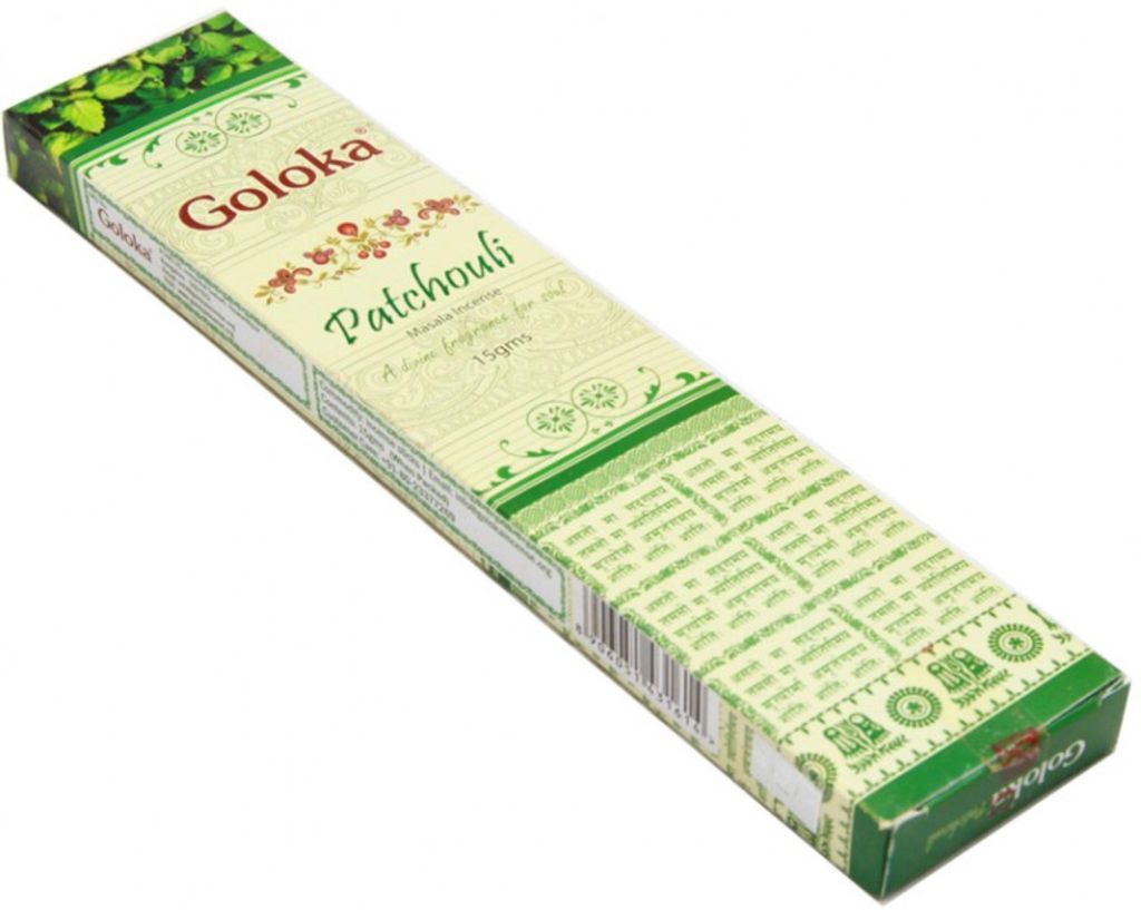 Räucherstäbchen Goloka, verschiedene Düfte, Duftsorte:Patchouli