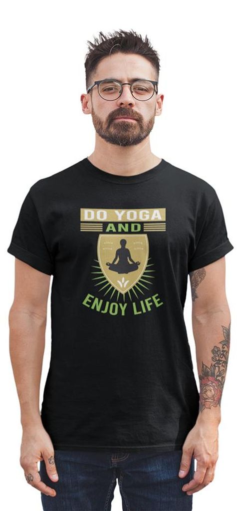 D&B Uni Polo ST00188 Yoga Schwarz-Größe 3XL