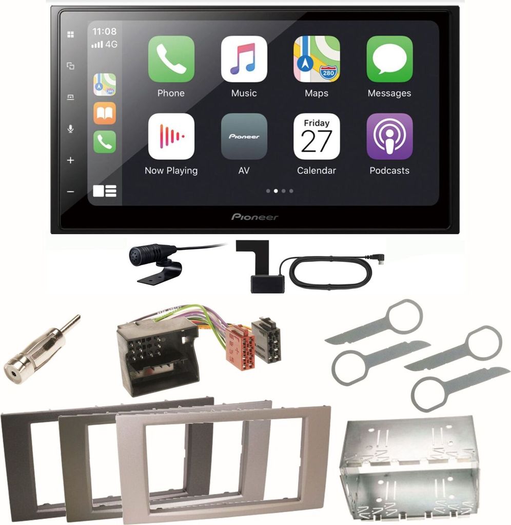 Pioneer SPH-DA250DAB Bluetooth USB Einbauset für Ford Focus C-Max Fiesta Transit