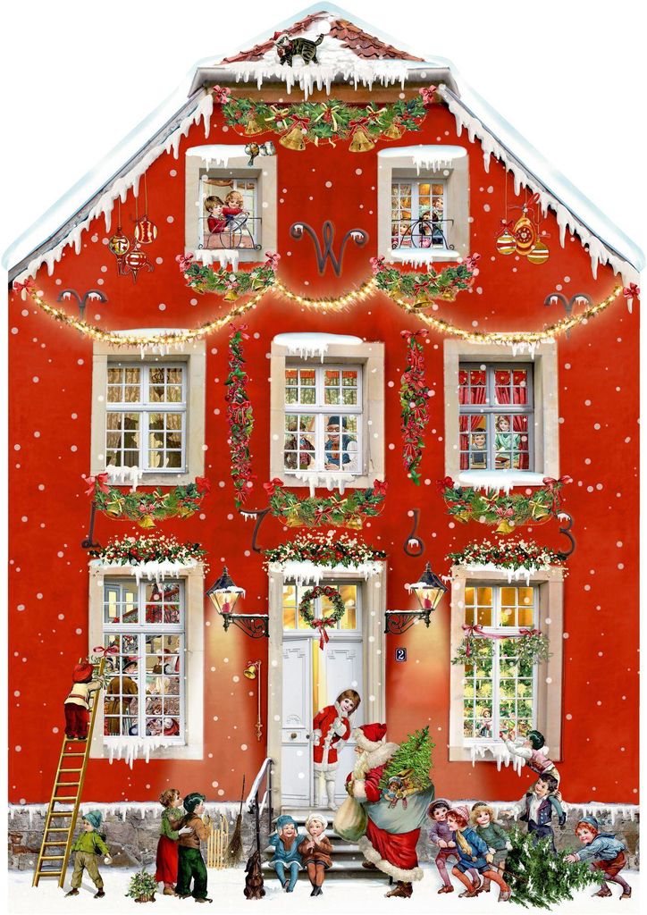 A3-Wand-Adventskalender - Weihnachten bei uns Zuhaus Produktbild 