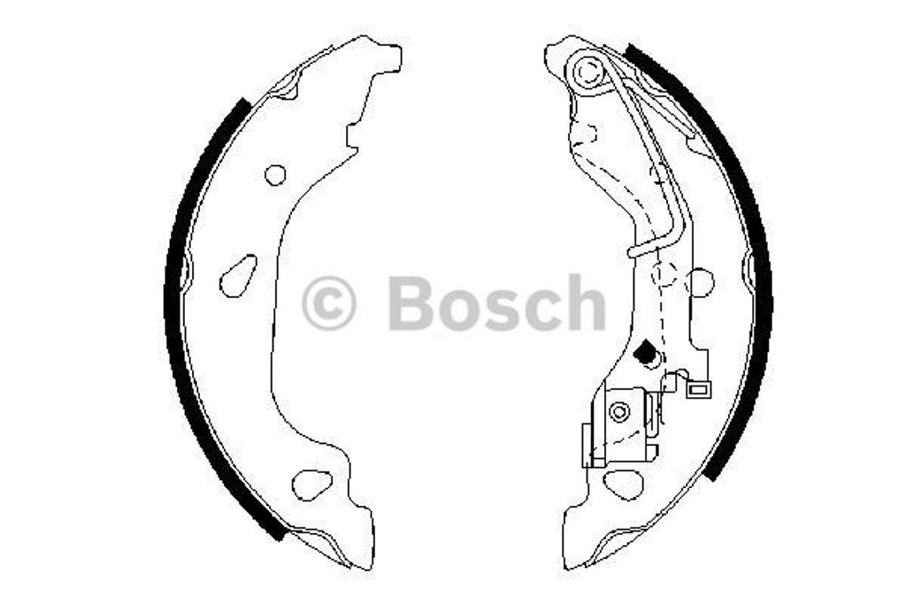 Bosch Bremsbackensatz 0 986 487 596