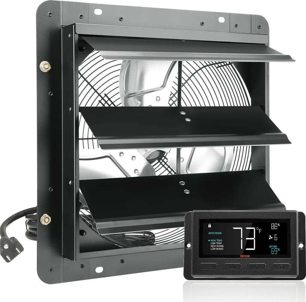 Ventilateur d'extraction EC 1024 CFM 356 mm avec télécommande murale